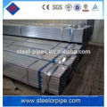 Tubes carrés en acier galvanisé 40 * 40 fabriqués en Chine